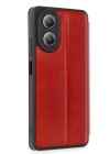 BFS  Oppo A38 Kılıf Flip Cover - Kırmızı