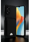 BFS  Oppo A38 Kılıf Kelvin Kartvizitli Silikon - Bordo