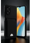 BFS  Oppo A38 Kılıf Kelvin Kartvizitli Silikon - Lila