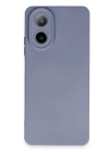 BFS  Oppo A38 Kılıf Nano içi Kadife Silikon - Gri