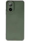BFS  Oppo A38 Kılıf Nano içi Kadife Silikon - Koyu Yeşil