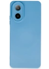 BFS  Oppo A38 Kılıf Nano içi Kadife Silikon - Mavi