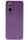 BFS  Oppo A38 Kılıf Nano içi Kadife Silikon - Mor