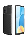 BFS  Oppo A54 4G Kılıf Auto Focus Karbon Kapak - Siyah