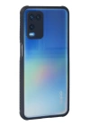 BFS  Oppo A54 4G Kılıf Miami Şeffaf Silikon - Lacivert