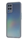BFS  Oppo A54 4G Kılıf Montreal Silikon Kapak - Gri