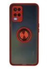 BFS  Oppo A54 4G Kılıf Montreal Yüzüklü Silikon Kapak - Kırmızı