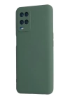 BFS  Oppo A54 4G Kılıf Nano içi Kadife Silikon - Koyu Yeşil