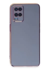 BFS  Oppo A54 4G Kılıf Volet Silikon - Mavi