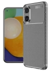 BFS  Oppo A60 Kılıf Auto Focus Karbon Kapak - Gri