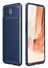 BFS  Oppo A73 Kılıf Auto Focus Karbon Kapak - Lacivert