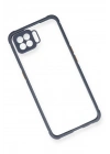 BFS Oppo A73 Kılıf Miami Şeffaf Silikon - Gri