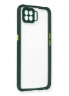 BFS Oppo A73 Kılıf Miami Şeffaf Silikon - Koyu Yeşil