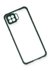 BFS  Oppo A73 Kılıf Miami Şeffaf Silikon - Koyu Yeşil