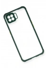BFS Oppo A73 Kılıf Miami Şeffaf Silikon - Koyu Yeşil