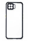 BFS Oppo A73 Kılıf Miami Şeffaf Silikon - Lacivert