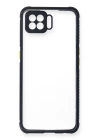 BFS  Oppo A73 Kılıf Miami Şeffaf Silikon - Lacivert