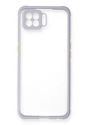 BFS  Oppo A73 Kılıf Miami Şeffaf Silikon - Lila