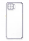 BFS Oppo A73 Kılıf Miami Şeffaf Silikon - Lila