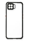 BFS  Oppo A73 Kılıf Miami Şeffaf Silikon - Siyah