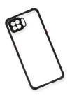 BFS  Oppo A73 Kılıf Miami Şeffaf Silikon - Siyah