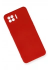 BFS Oppo A73 Kılıf Nano içi Kadife Silikon - Kırmızı
