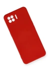 BFS  Oppo A73 Kılıf Nano içi Kadife Silikon - Kırmızı