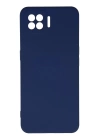 BFS  Oppo A73 Kılıf Nano içi Kadife Silikon - Lacivert