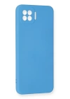 BFS  Oppo A73 Kılıf Nano içi Kadife Silikon - Mavi