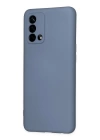 BFS  Oppo A74 4G Kılıf Nano içi Kadife Silikon - Gri