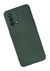 BFS  Oppo A74 4G Kılıf Nano içi Kadife Silikon - Koyu Yeşil