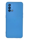 BFS  Oppo A74 4G Kılıf Nano içi Kadife Silikon - Mavi