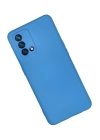 BFS  Oppo A74 4G Kılıf Nano içi Kadife Silikon - Mavi