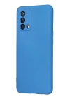 BFS  Oppo A74 4G Kılıf Nano içi Kadife Silikon - Mavi