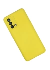 BFS  Oppo A74 4G Kılıf Nano içi Kadife Silikon - Sarı