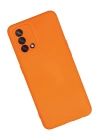 BFS  Oppo A74 4G Kılıf Nano içi Kadife Silikon - Turuncu