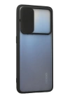 BFS  Oppo A74 4G Kılıf Palm Buzlu Kamera Sürgülü Silikon - Siyah