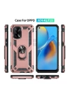 BFS  Oppo A74 4G Kılıf Sofya Yüzüklü Silikon Kapak - Rose