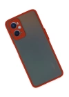 BFS  Oppo A96 Kılıf Montreal Silikon Kapak - Kırmızı