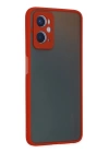 BFS  Oppo A96 Kılıf Montreal Silikon Kapak - Kırmızı