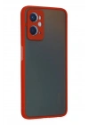 BFS Oppo A96 Kılıf Montreal Silikon Kapak - Kırmızı