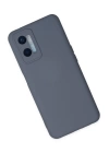 BFS  Oppo A96 Kılıf Nano içi Kadife Silikon - Gri