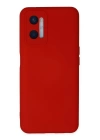 BFS  Oppo A96 Kılıf Nano içi Kadife Silikon - Kırmızı