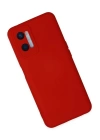 BFS  Oppo A96 Kılıf Nano içi Kadife Silikon - Kırmızı