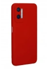 BFS Oppo A96 Kılıf Nano içi Kadife Silikon - Kırmızı