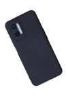 BFS  Oppo A96 Kılıf Nano içi Kadife Silikon - Lacivert