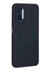 BFS  Oppo A96 Kılıf Nano içi Kadife Silikon - Lacivert