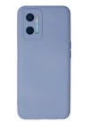 BFS  Oppo A96 Kılıf Nano içi Kadife Silikon - Lila