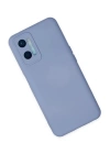 BFS  Oppo A96 Kılıf Nano içi Kadife Silikon - Lila