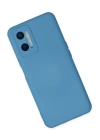 BFS  Oppo A96 Kılıf Nano içi Kadife Silikon - Mavi